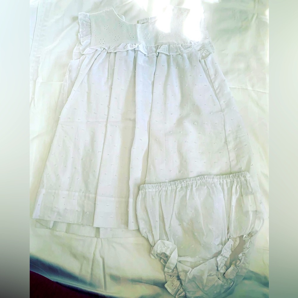 Euc lullaby set up white eyelet dress